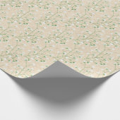 Gipskraut Blume Boho Chic Taufe Hochzeit Geschenkpapier (Ecke)