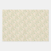 Gipskraut Blume Boho Chic Taufe Hochzeit Geschenkpapier Set (Vorderseite 3)