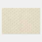 Gipskraut Blume Boho Chic Taufe Hochzeit Geschenkpapier Set (Vorderseite 2)