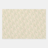 Gipskraut Blume Boho Chic Taufe Hochzeit Geschenkpapier Set (Vorderseite)