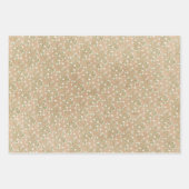 Gipskraut Blume Boho Chic Taufe Hochzeit Geschenkpapier Set (Vorderseite)