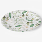 Gipskraut-Blume Pappteller (Schrägansicht)