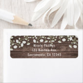 Gipskraut Blume Rustikales Holz Brautparty (Insitu)