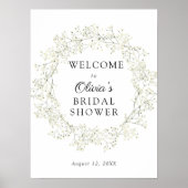 Gipskraut Brautparty Begrüßungszeichen Poster (Vorne)