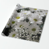 Gipskraut & Daisies Geschenkpapier (Ungerollt)