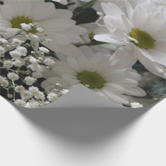 Gipskraut & Daisies Geschenkpapier (Ecke)