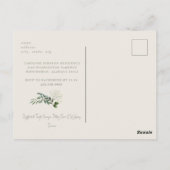 Gipskraut Einfache Brautdusche Einladung Postkarte (Rückseite)