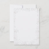 Gipskraut Floral Bouquet Wedding RSVP Cards Karte (Rückseite)