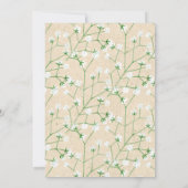 Gipskraut floral werden Sie meine Trauzeugin sein Einladung (Rückseite)