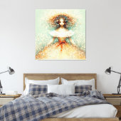 Gipskraut Flower Girl Leinwanddruck (Insitu (Schlafzimmer))