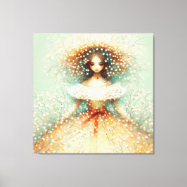 Gipskraut Flower Girl Leinwanddruck