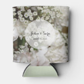 Gipskraut Foto, Personalisiert Hochzeit Dosenkühler (Vorderseite)