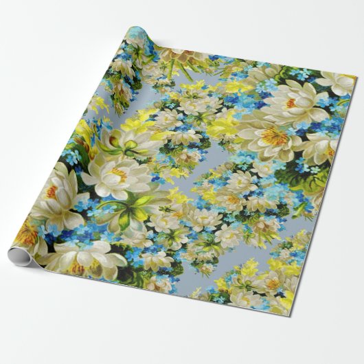 Gipskraut-Geschenkpapier und Geschenkpapier (Ungerollt)