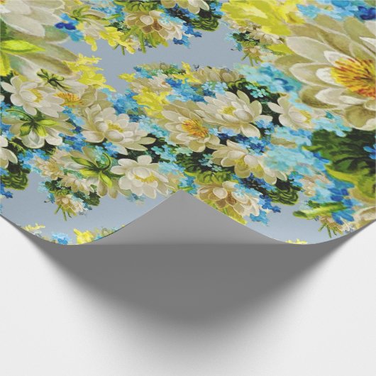 Gipskraut-Geschenkpapier und Geschenkpapier (Ecke)