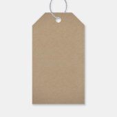 Gipskraut Gold Kraft Wedding Geschenkanhänger (Rückseite)