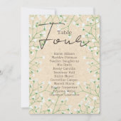 Gipskraut Hochzeit Tischnummer Seekarte 4 (Vorderseite)