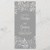 Gipskraut Hochzeitsprogramme Programm (Vorderseite)