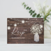 Gipskraut-, Holz- und Streichelleuchten mit Mahlze RSVP Karte (Stehend Vorderseite)