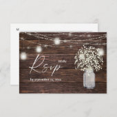 Gipskraut-, Holz- und Streichelleuchten mit Mahlze RSVP Karte (Vorne/Hinten)