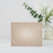 Gipskraut Inspirierte Angaben Einladung (Stehend Vorderseite)