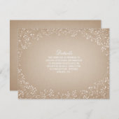 Gipskraut Inspirierte Angaben Einladung (Vorne/Hinten)