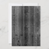 Gipskraut Jar & Candle Rustic Barn Wedding Einladung (Rückseite)