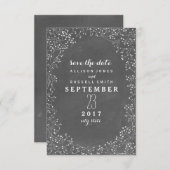 Gipskraut-Kopfplatte Save the Date Inspiriert (Vorne/Hinten)