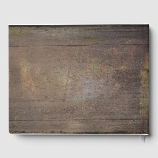 Gipskraut Lantern Rustikale Eichenholz Gästebuch (Rückseite)