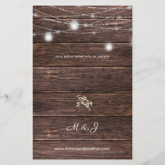 Gipskraut Lights Hochzeitsempfang LG Flyer (Hinten)