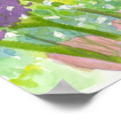 Gipskraut Lila Blume Bouquet Poster (Ecke)