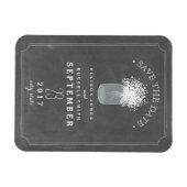 Gipskraut Mason Jar Chalkboard Save the Date Magnet (Horizontal)