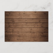 Gipskraut Mason Jar Lights Hochzeitsempfang Begleitkarte (Rückseite)