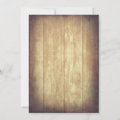 Gipskraut Mason Jar Rustic Barn Brautparty Einladung (Rückseite)