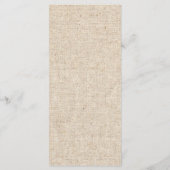 Gipskraut Mason Jar Rustic Wedding Menu Menükarte (Rückseite)