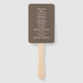 Gipskraut Mason Jar Rustic Wedding Program Fächer (Rückseite)