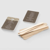 Gipskraut Mason Jar Rustic Wedding Program Fächer (Non-assembled)