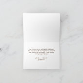 Gipskraut Mason Jar Rustikale Wasserfarbe Dankeskarte (Innenseite)