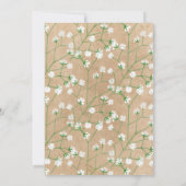 Gipskraut Niedlich Boho wirst du meine Bridesmaid Einladung (Rückseite)