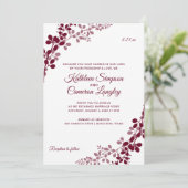 Gipskraut oder Reben Hochzeitseinladungen | Marsal Einladung (Stehend Vorderseite)