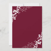 Gipskraut oder Reben Hochzeitseinladungen | Marsal Einladung (Rückseite)