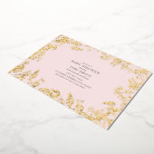 Gipskraut Pink Girl Babydusche Folieneinladung (Gedreht)