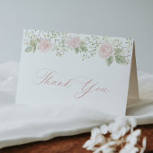 Gipskraut Pink Roses Vielen Dank Dankeskarte