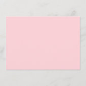 Gipskraut Rosa Hochzeitsdetails - Informationen Begleitkarte (Rückseite)