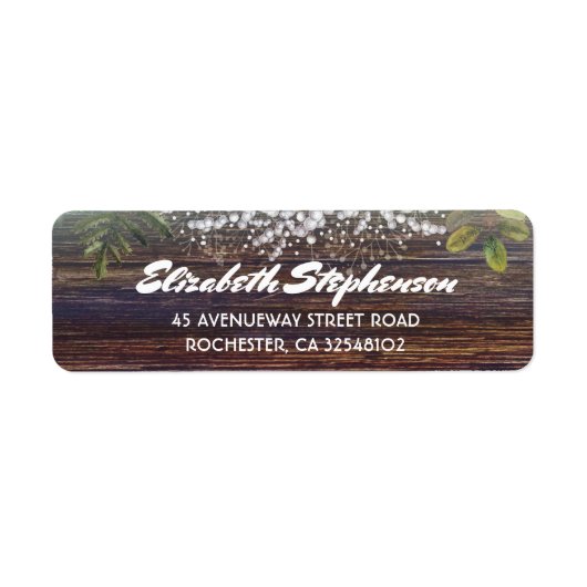 Gipskraut Rustic Barn Wood Wedding (Vorne)