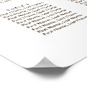 Gipskraut Rustic Burlap Hochzeitstabelle Poster (Ecke)