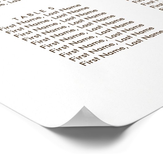 Gipskraut Rustic Burlap Hochzeitstabelle Poster (Ecke)