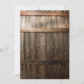 Gipskraut Rustic Wood Brautparty Einladung (Rückseite)