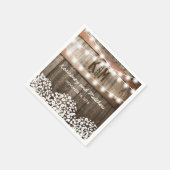 Gipskraut Rustikale Hochzeit Serviette (Ecke)