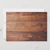 Gipskraut Rustikales Land | Mason Jar Wedding Einladung (Rückseite)