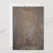 Gipskraut Rustikales Lanterschiff Brautparty Einladung (Rückseite)